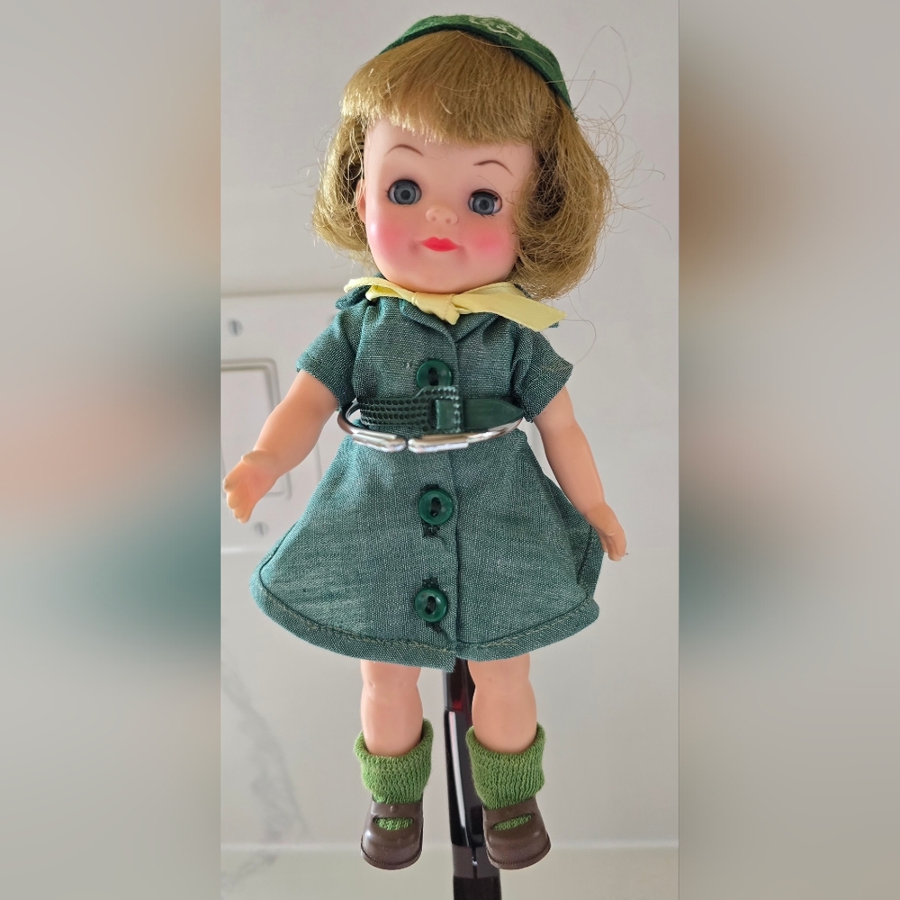 Vintage 1965 Effenbee Girl Scout Doll 8 Inches